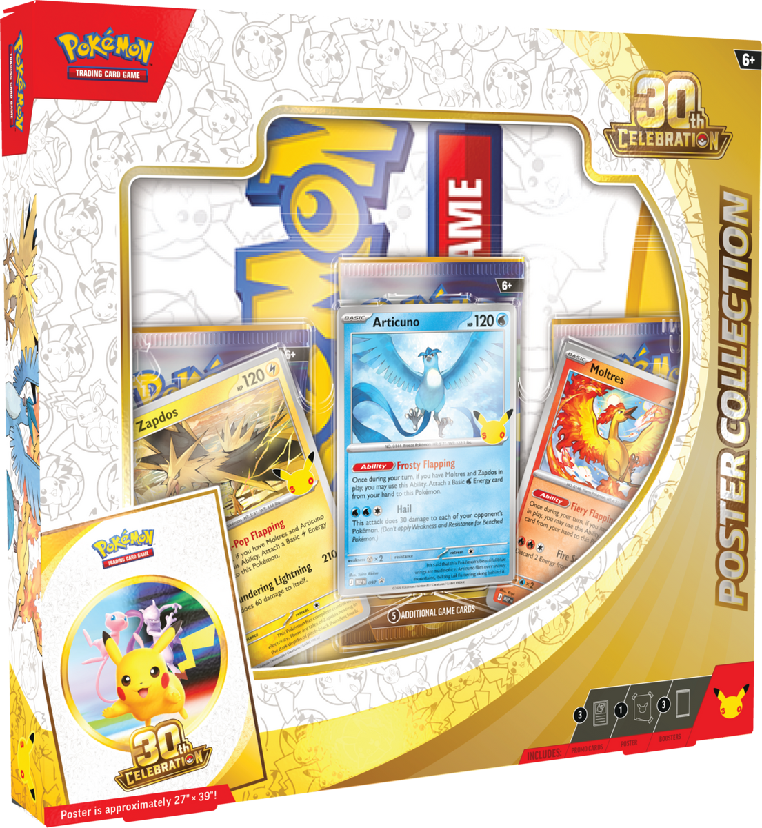 LIMIT 1] Pokemon: 30th Celebration Poster Collection