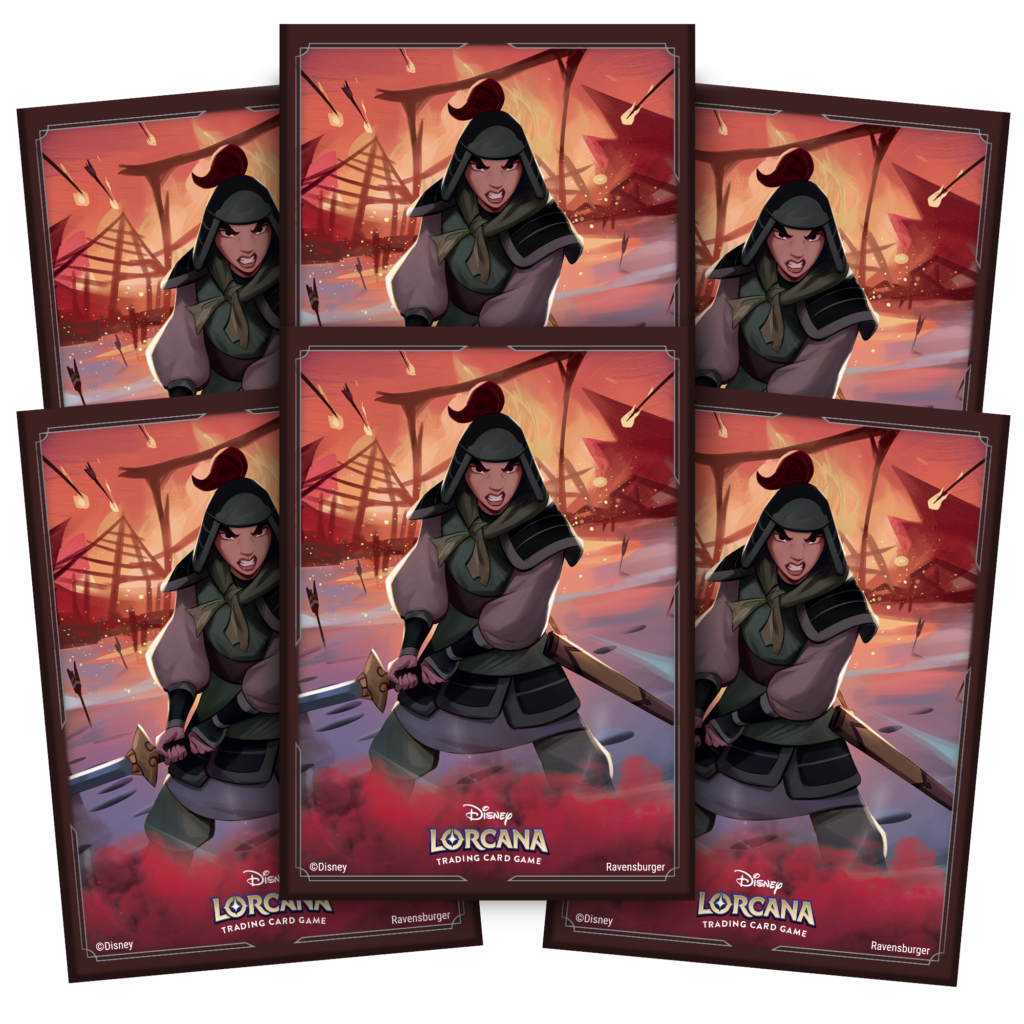 Lorcana: Rise of the Floodborn Sleeves (Mulan/Sisu)