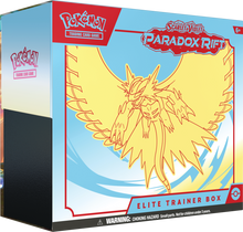 Load image into Gallery viewer, Pokemon: Paradox Rift Elite Trainer Box (Iron Valiant &amp; Roaring Moon)
