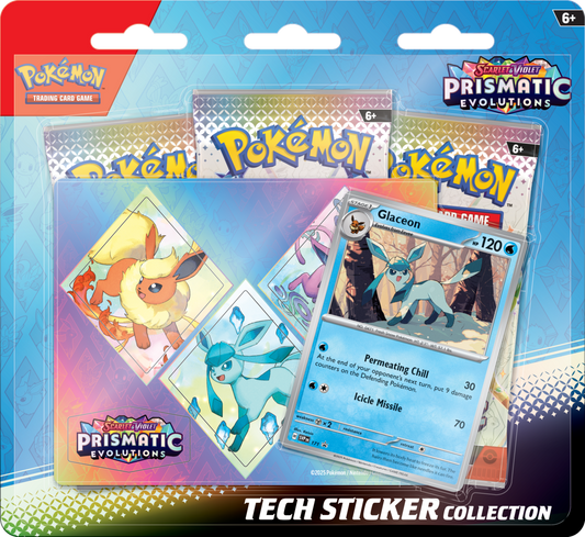 Pokemon: Prismatic Evolutions Tech Sticker Collection