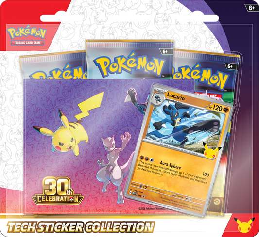 [LIMIT 1] Pokemon: 30th Celebration Tech Sticker Collection