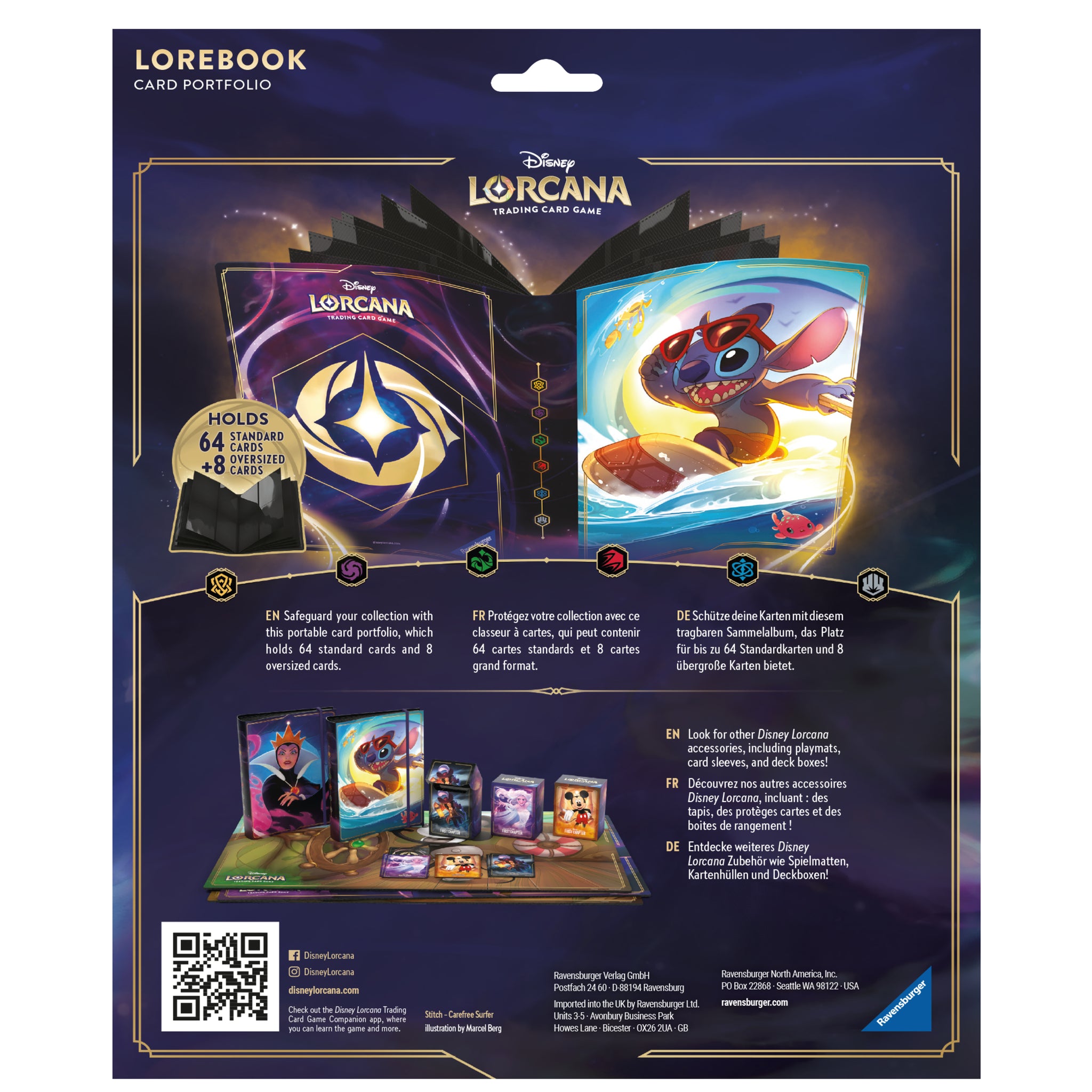 lorcana oversized cards Lorcana: The First Chapter Portfolios (Maleficent/Stitch)