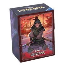 Load image into Gallery viewer, Lorcana: Rise of the Floodborn Deck Boxes (Mulan/Sisu)