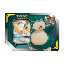 Load image into Gallery viewer, Eevee &amp; Snorlax GX Tag Team Tin
