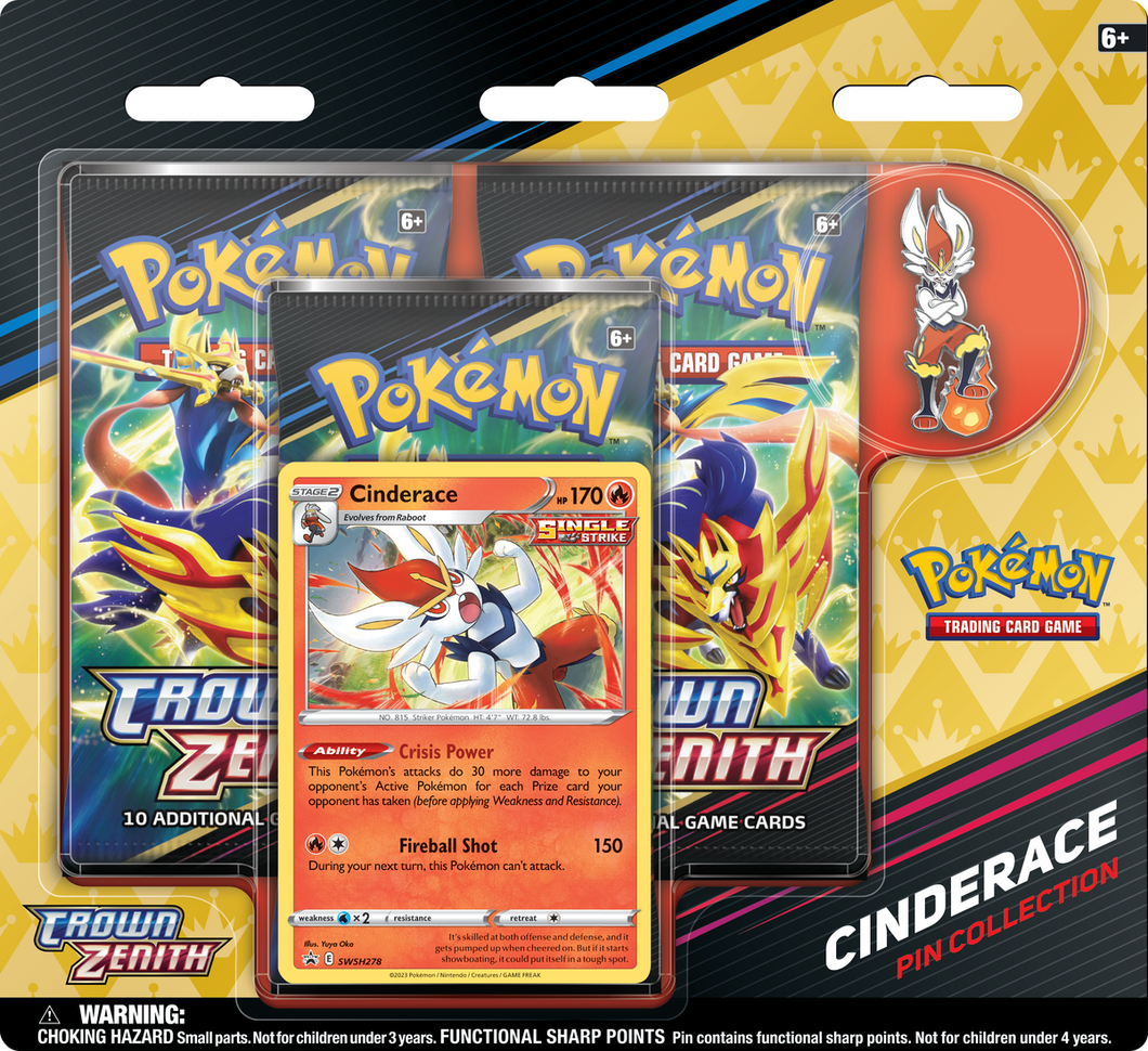 Pokemon: Crown Zenith Pin Collection (Set of 3) Pokemon: Crown Zenith Pin Collection (Set of 3)