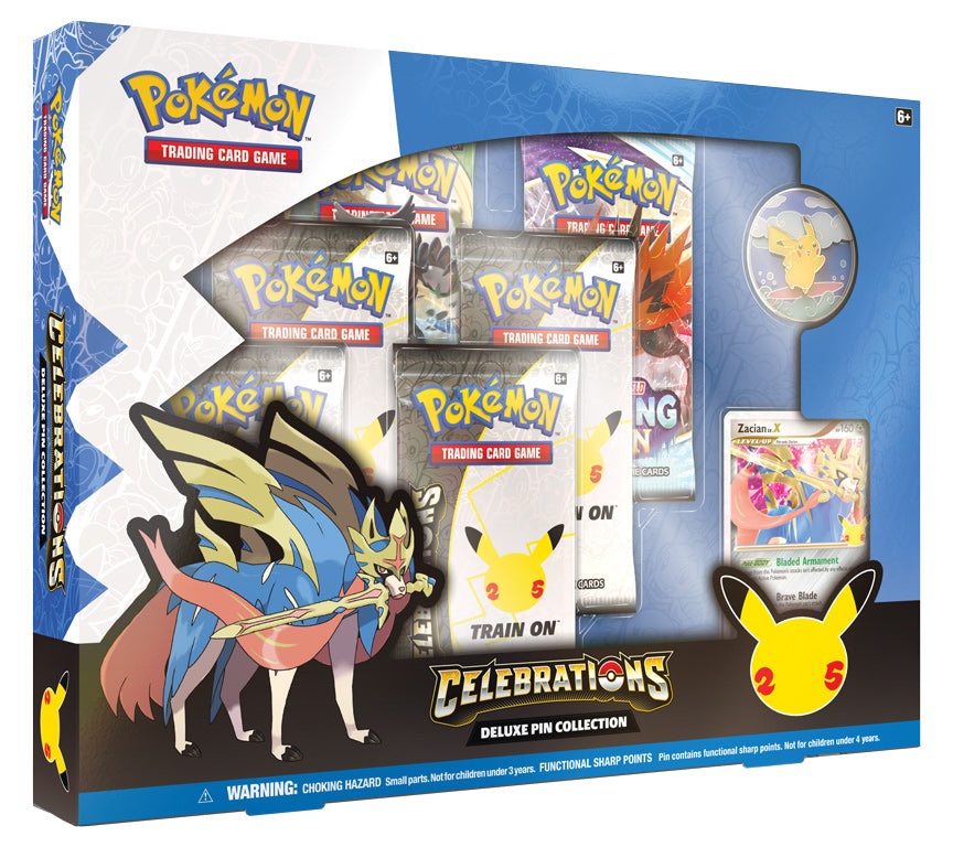 Pokemon: Celebrations Zacian Deluxe Pin Collection