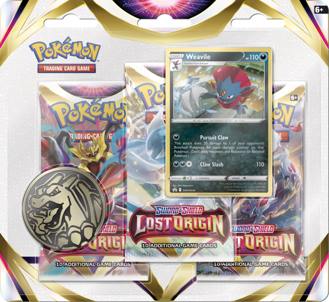 Pokemon: Lost Origin 3 Booster Pack Blister (COMPLETE SET)