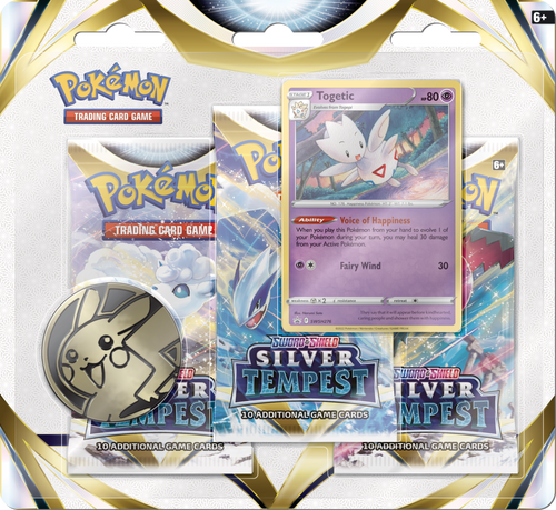 Pokemon: Silver Tempest 3 Booster Pack Blister (Complete Set)