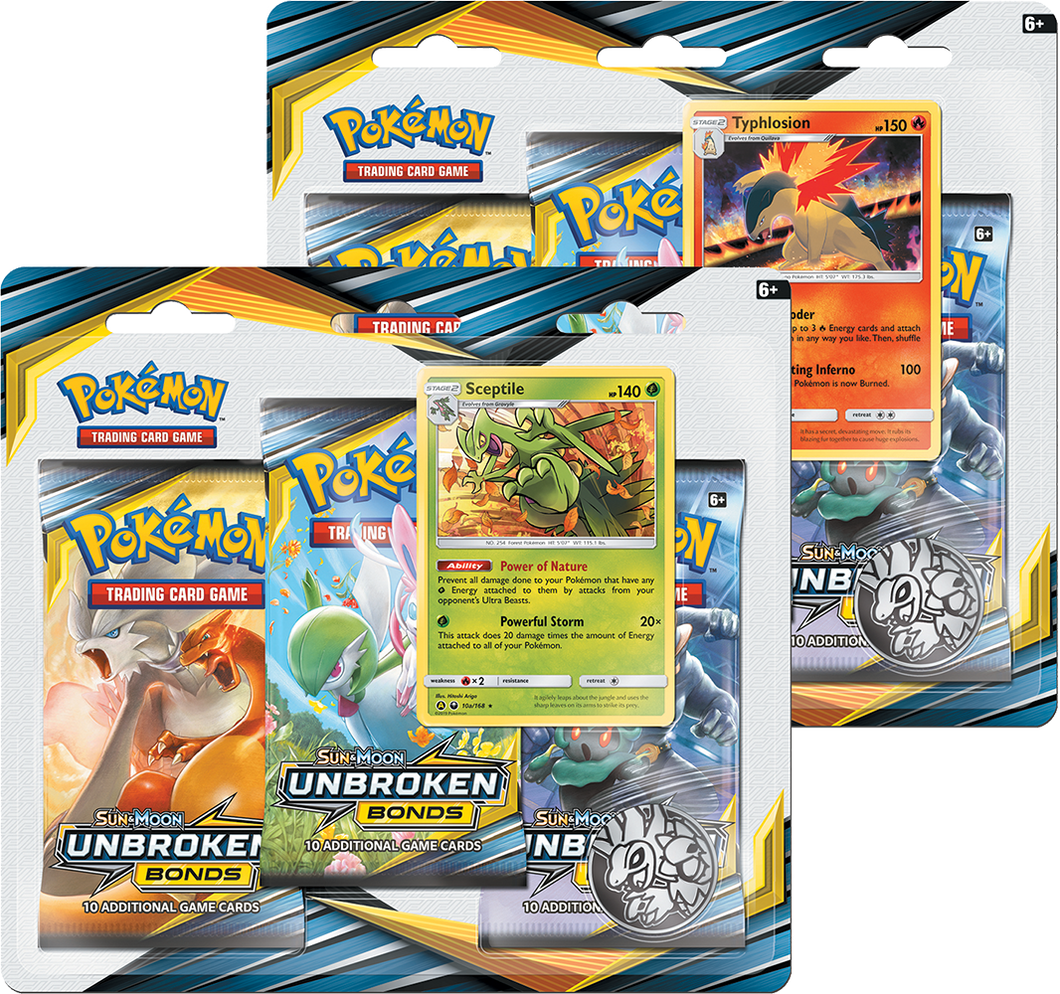 Pokemon: Unbroken Bonds Blister Pack (Typhlosion or Sceptile)